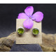 Peridot and Silver Stud Earings