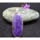 Pendentif Argent en Charoite de Russie