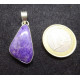 Charoite and Silver Pendant, Charoite from Russia