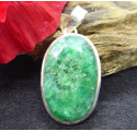 Emerald and Silver Pendant