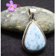 Larimar en Pendentif Argent Haute Qualité