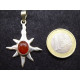 pendentif petit soleil cornaline