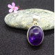 Deep purple Amethyste Silver 925 Pendant