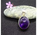 Deep purple Amethyste Silver 925 Pendant