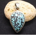 Pendentif Argent Turquoise du Nepal