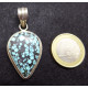 Pendentif Argent Turquoise du Nepal