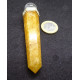 Yellow Quartz Energy Stick with Rock Crystal Ball