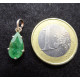 Emerald Silver 925 Pendant, Drop Shape