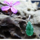 Emerald Silver 925 Pendant, Drop Shape