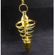 Golden Metallic Spiral Pendulum