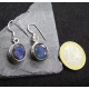 Boucles d'Oreilles en Labradorite facettée