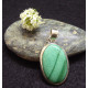 Pendentif en malachite et argent 925