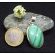 Pendentif en malachite et argent 925