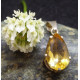 Faceted Citrine Drop Shape Pendant