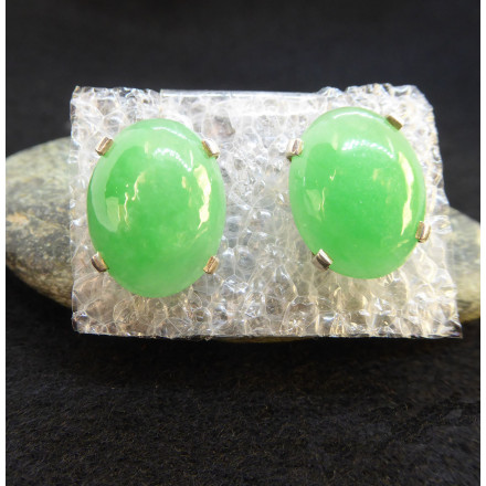 Green Jade Slude Earings