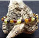 3 colors Faceted Amber Bracelet